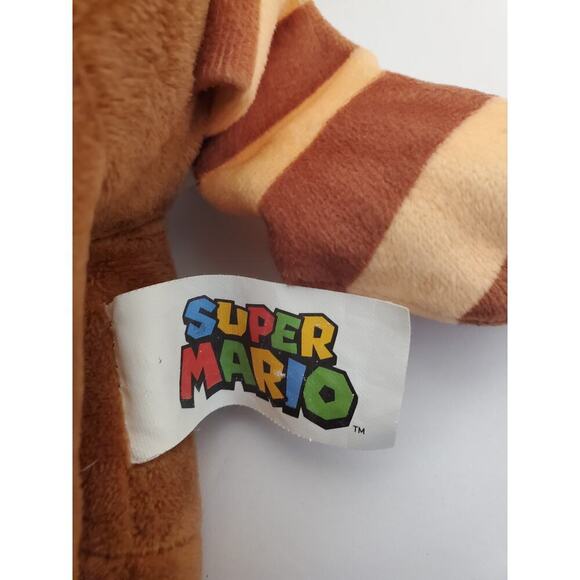 Nintendo Super Mario Set Mario Racoon 12" 2020 and Goomba 8" 2022 Plush TM - Picture 5 of 10